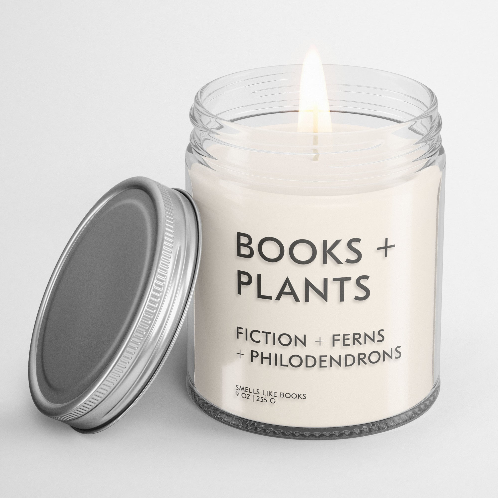 book inspired soy candle Smells Like Books BOOKS AND PLANTS