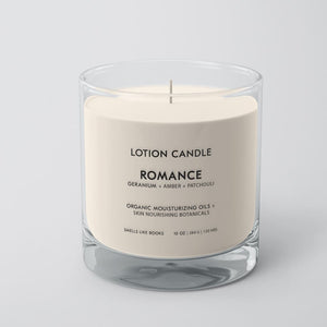 book inspired lotion candle Smells Like Books LUXURY LOTION CANDLE | ROMANCE