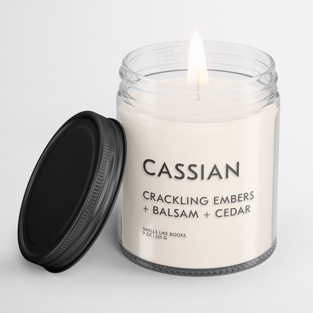 CASSIAN LITERARY INSPIRED CANDLE #1 book inspired candle, academia candle, aesthetic candles for readers, best gift for reader, best gift