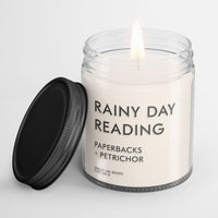 RAINY DAY READING Literary Inspired Candle for Book Lovers’ LITERARY INSPIRED CANDLE #1 book inspired candle, academia candle, aesthetic