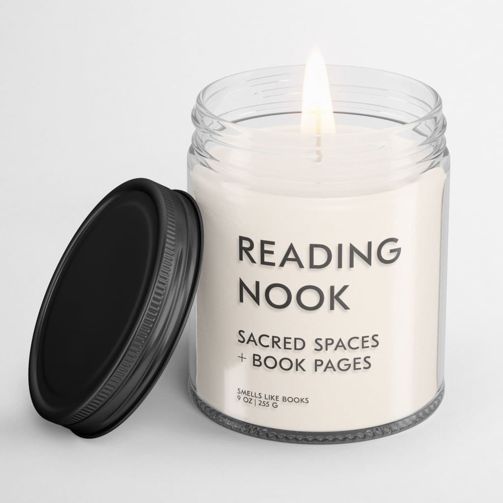 READING NOOK LITERARY INSPIRED CANDLE #1 book inspired perfume, best gifts for readers, best perfume for book lovers, Bestselling book